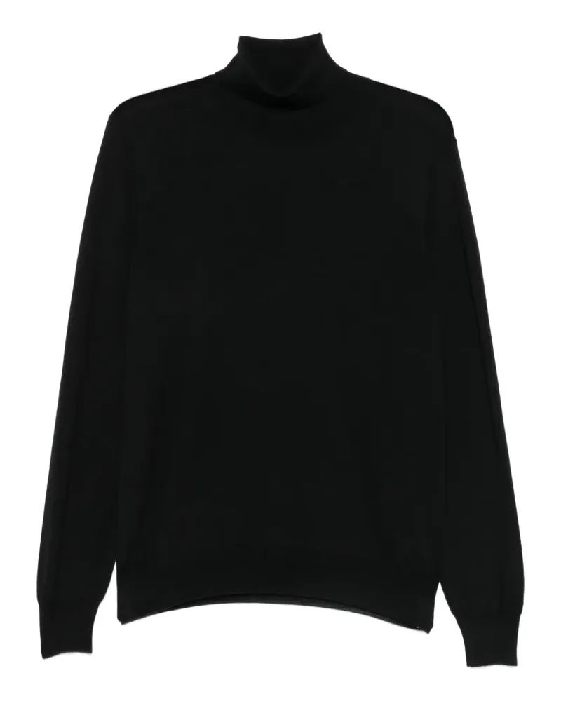 Gran Sasso Klassischer Rollkragenpullover - Schwarz Schwarz