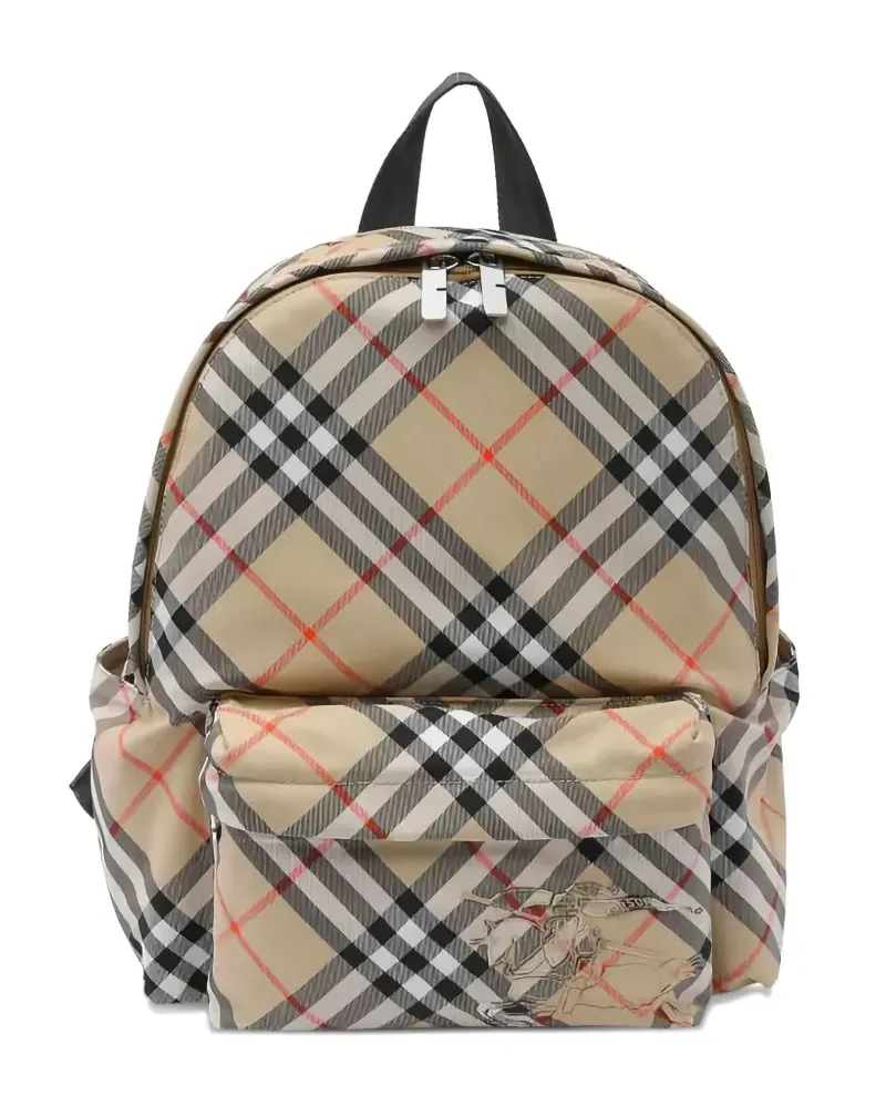 Burberry Rucksack mit Karomuster - Nude Nude