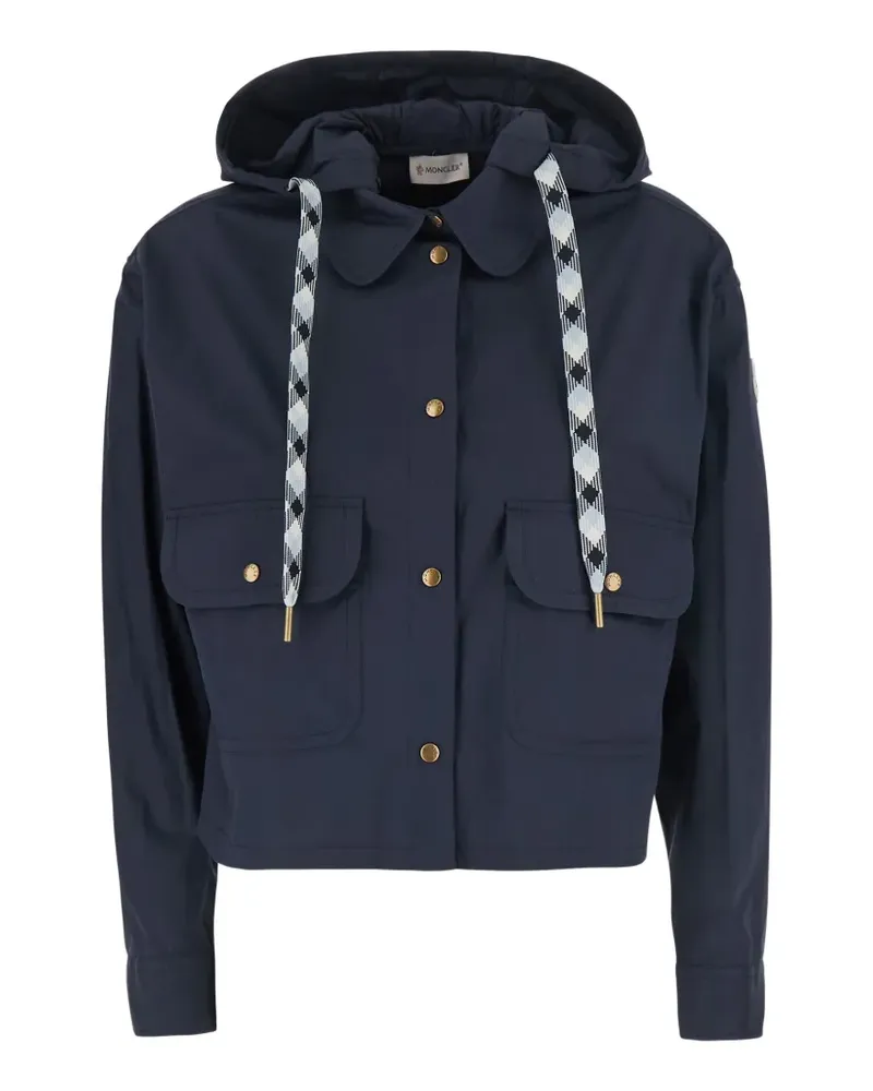 Moncler hooded patch-pocket jacket - Blau Blau
