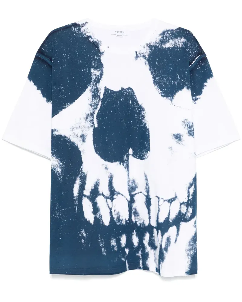 Alexander McQueen T-Shirt mit Totenkopf-Print - Weiß Weiß