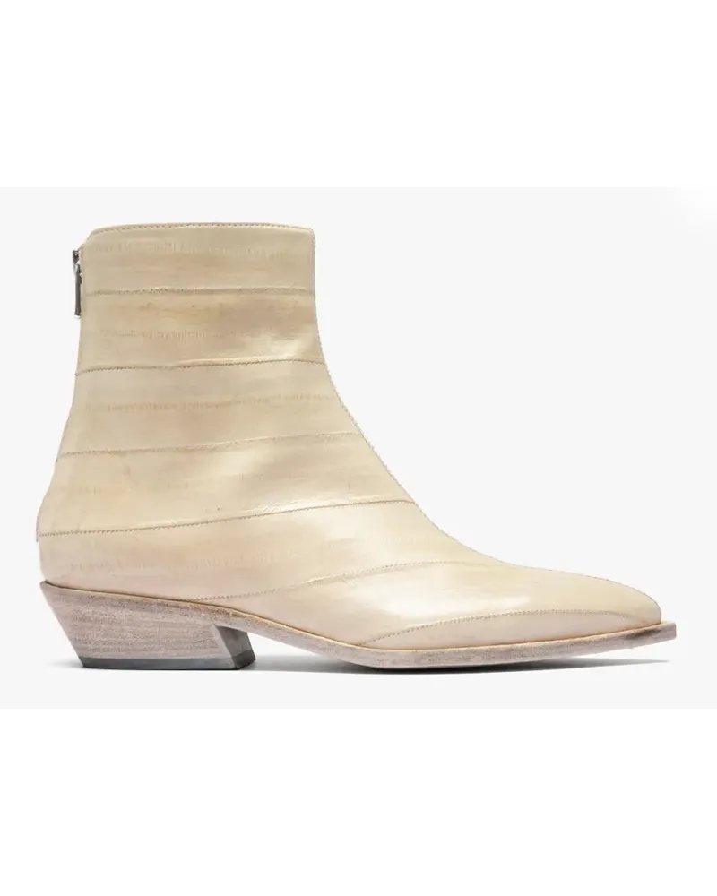 Officine Creative Italia Noelie DD 109 pointed-toe ankle boots - Nude Nude