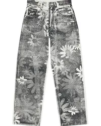 Maison Margiela Tapered-Hose mit grafischem Print Schwarz