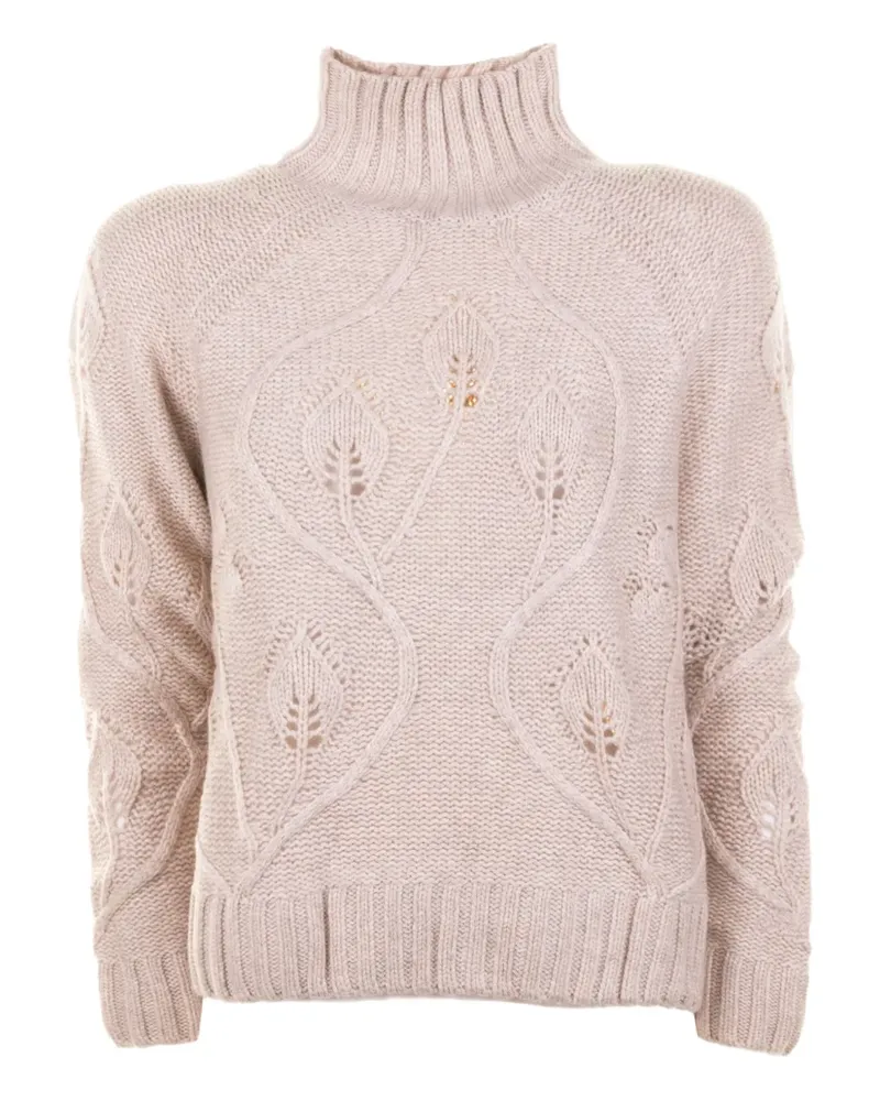 MC2 Saint Barth Pullover mit Rollkragen - Nude Nude