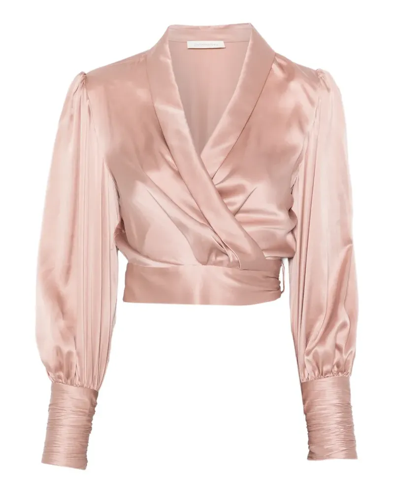 Zimmermann Gewickelte Bluse - Rosa Rosa