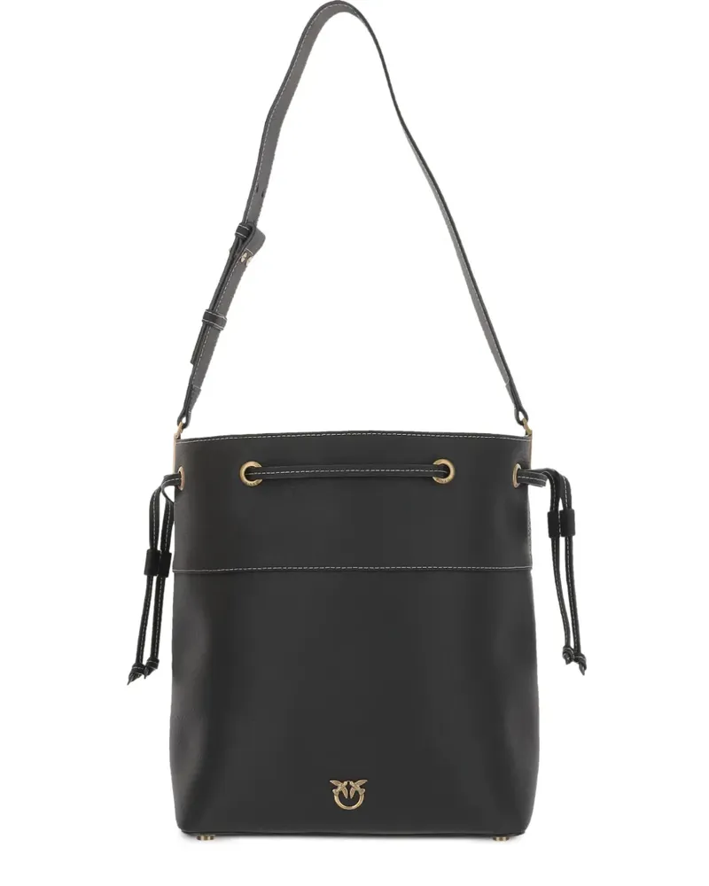Pinko Schultertasche aus Leder - Schwarz Schwarz