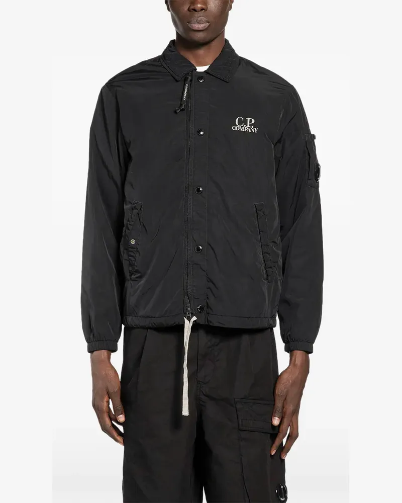 C.P. Company zipped lens overshirt - Schwarz Schwarz