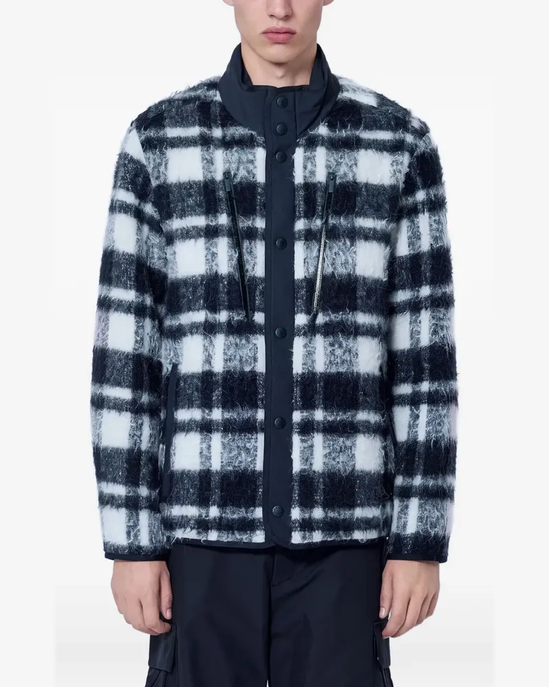 Moncler Karierte Scalorbi Jacke - Schwarz Schwarz
