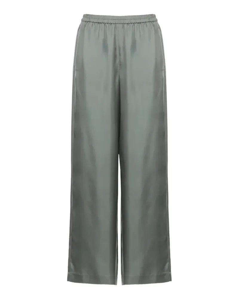 MARELLA MLMQUIZ Monochrome silk trousers - Grün Grün