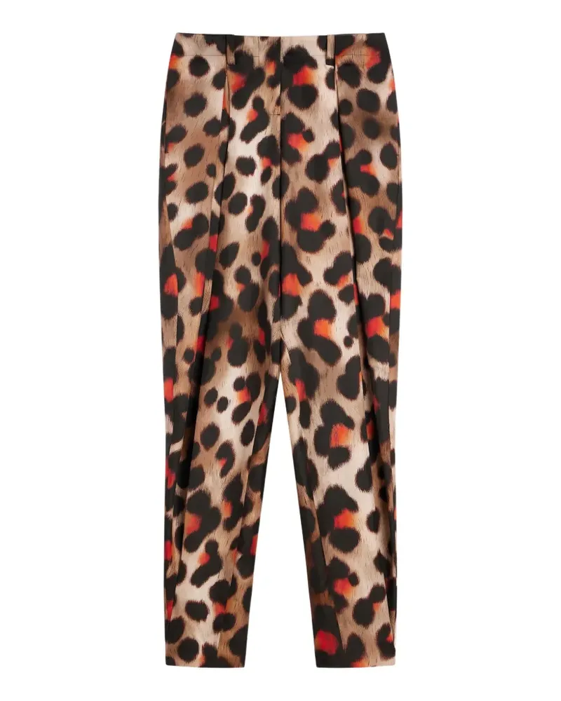 Givenchy Pinch Hose aus Seide mit Leopardenprint - Braun Braun