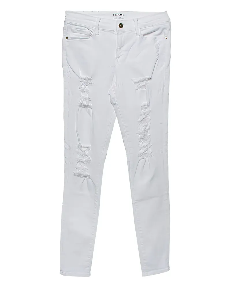Frame Denim 2024 Jeans im Distressed-Look - Weiß Weiß