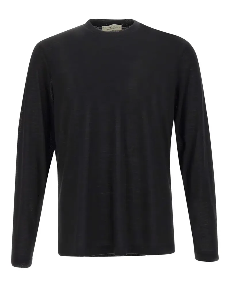Filippo de Laurentiis T-Shirt mit rundem Ausschnitt - Schwarz Schwarz