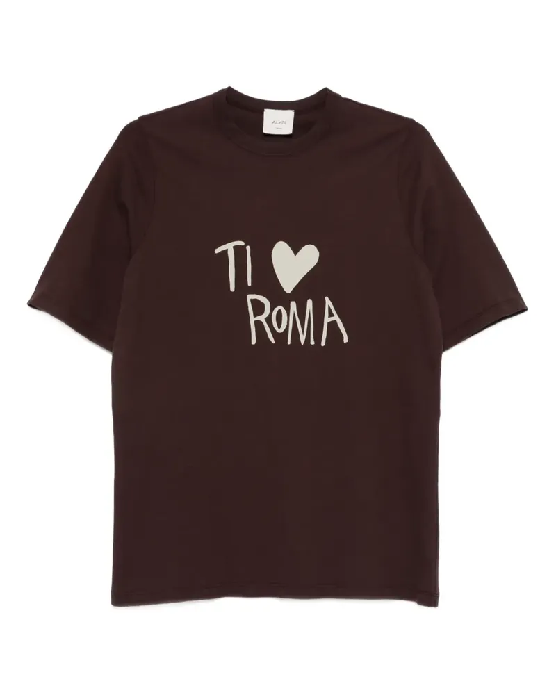ALYSI crew-neck T-shirt - Braun Braun