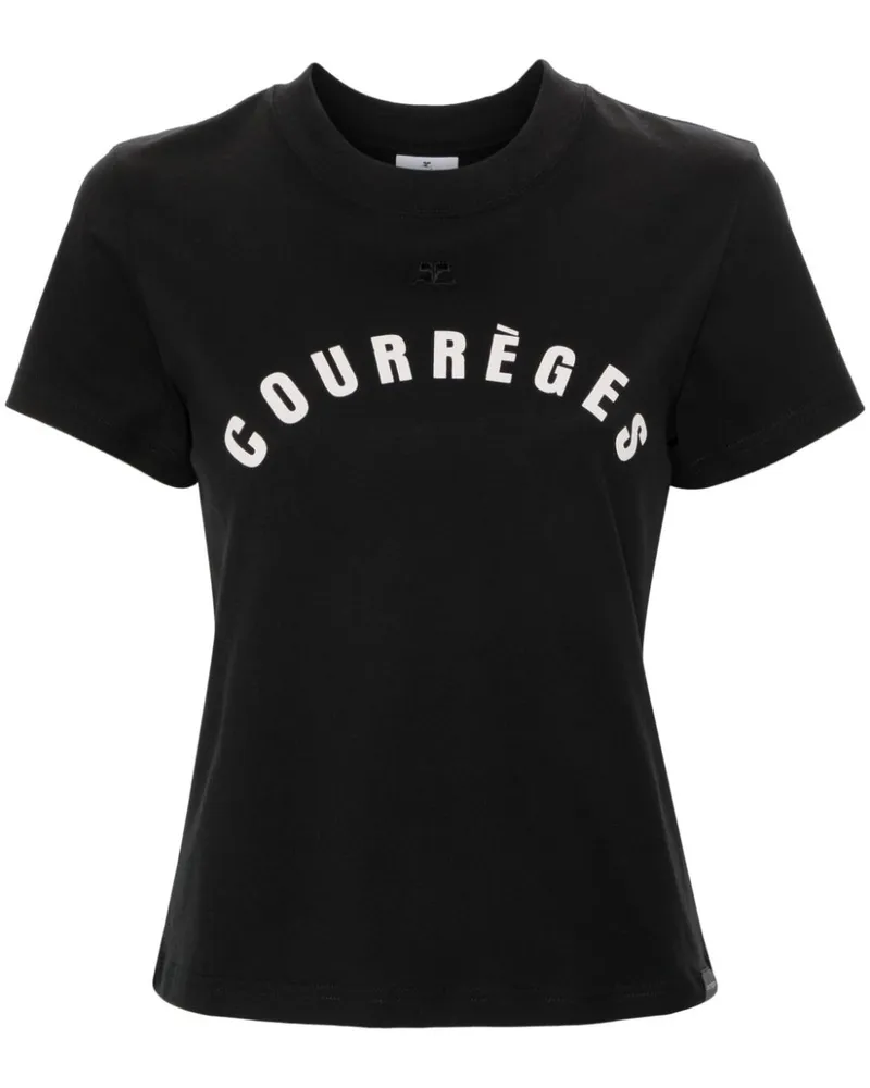 Courrèges Ac Straight T-Shirt - Schwarz Schwarz