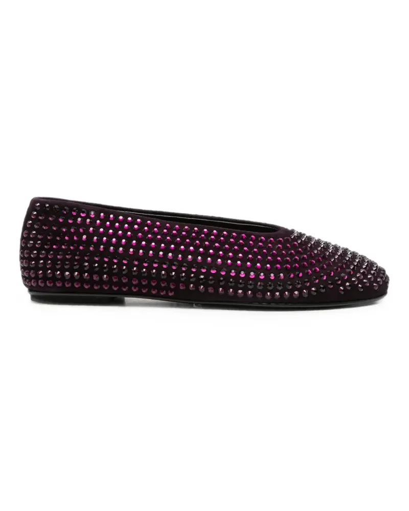 Liviana Conti Ballerinas mit Kristallen - Violett Violett