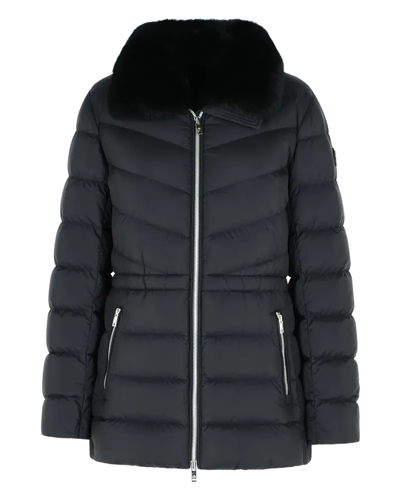 Moose Knuckles Steppjacke mit Pelzbesatz - Schwarz Schwarz