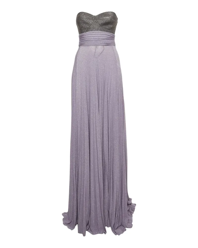 Elisabetta Franchi strapless maxi dress - Violett Violett