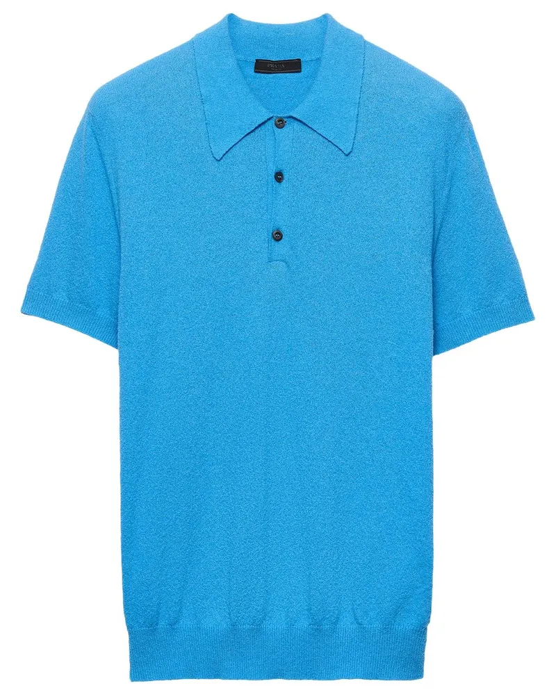 Prada Klassisches Poloshirt - Blau Blau
