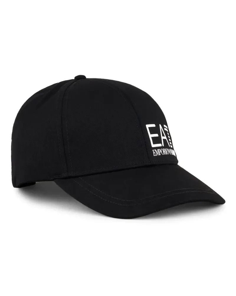 Emporio Armani Baseballkappe mit Logo-Print - Schwarz Schwarz
