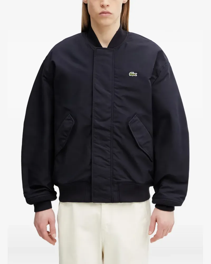Lacoste logo-patch bomber jacket - Blau Blau