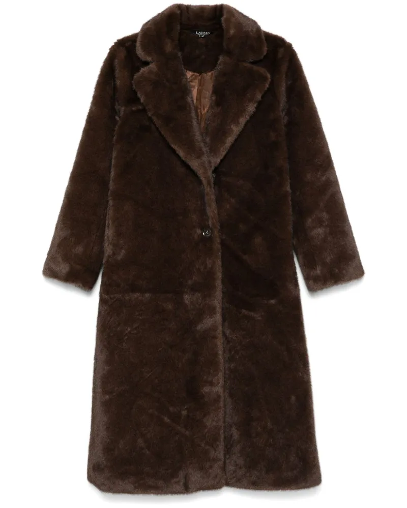 Ralph Lauren Mantel aus Faux Fur - Braun Braun