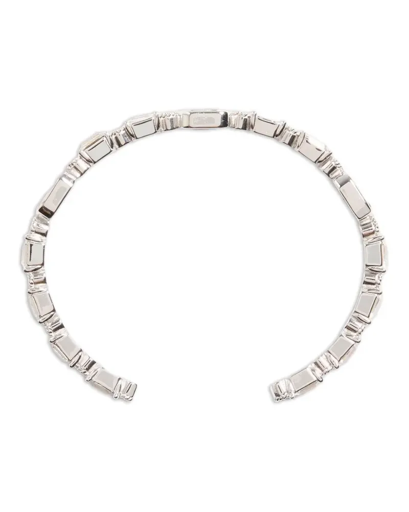 Valentino Garavani Ovalette Armspange aus Metall mit Swarovski® Kristallen - Silber Silber