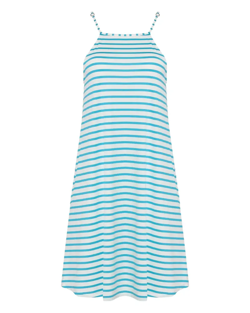 Lygia & Nanny Gestreiftes Isis Minikleid - Weiß Weiß