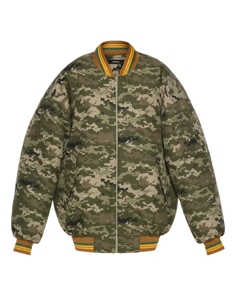 ANOUKI camouflage-print bomber jacket - Grün Grün
