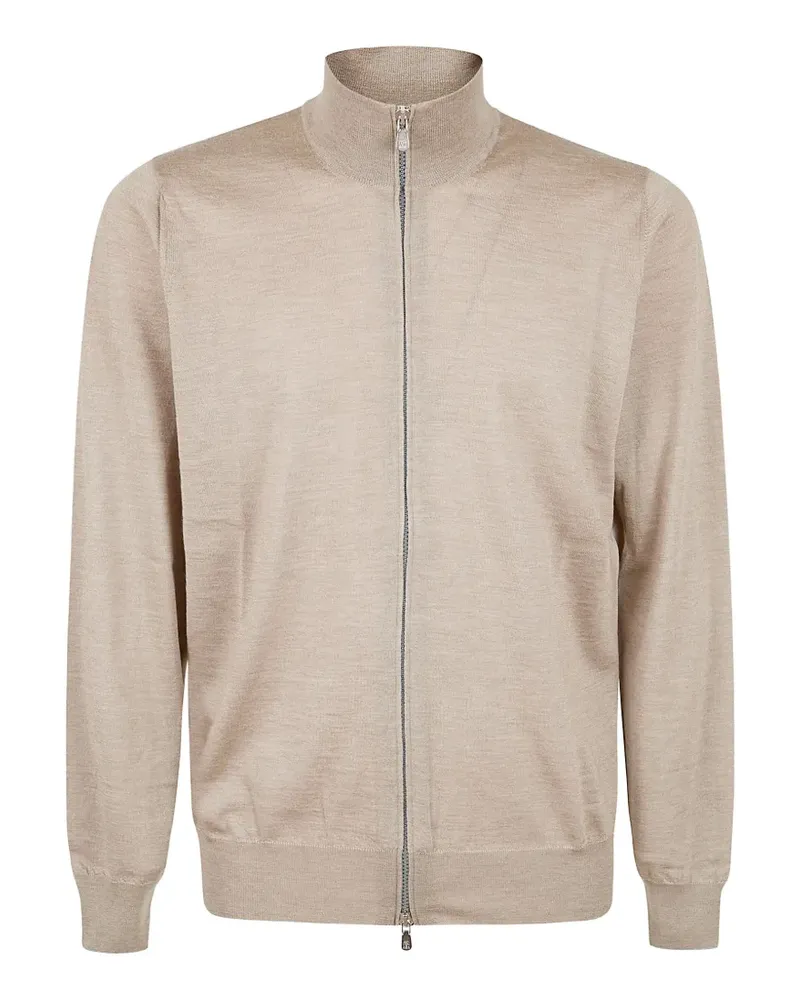 Brunello Cucinelli zip-up cardigan - Nude Nude