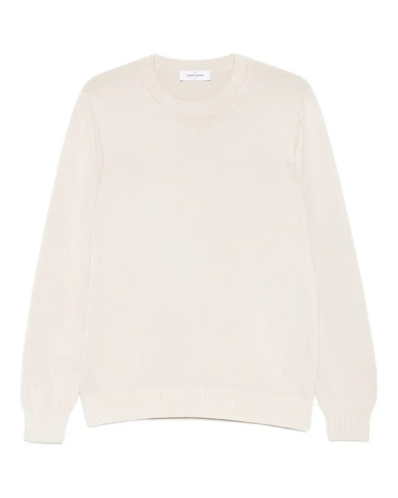 Gran Sasso crew-neck knitted sweater - Weiß Weiß