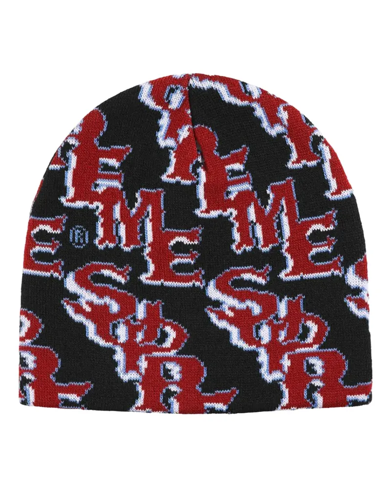 Supreme Being Slanted Gothic Outline Beanie - Schwarz Schwarz