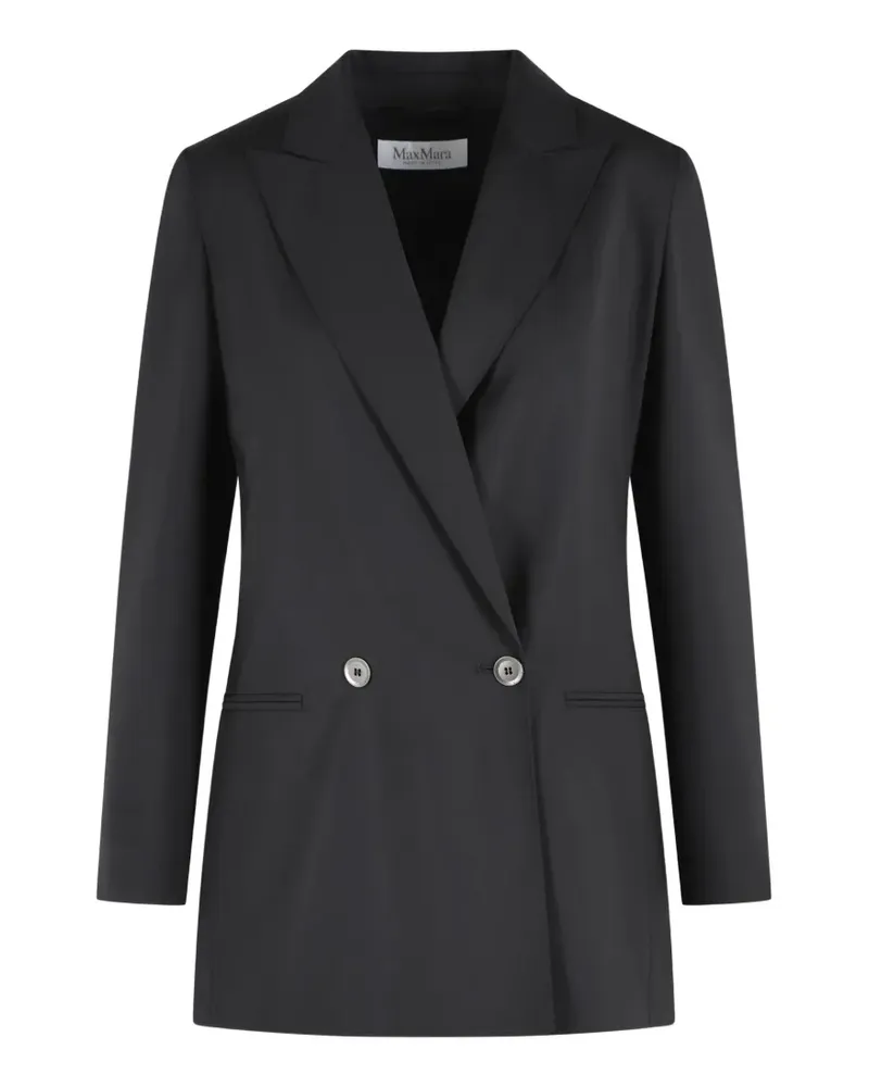 Max Mara Doppelreihiger Bikini-Blazer - Schwarz Schwarz