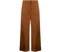 Hose mit weitem Bein - Braun