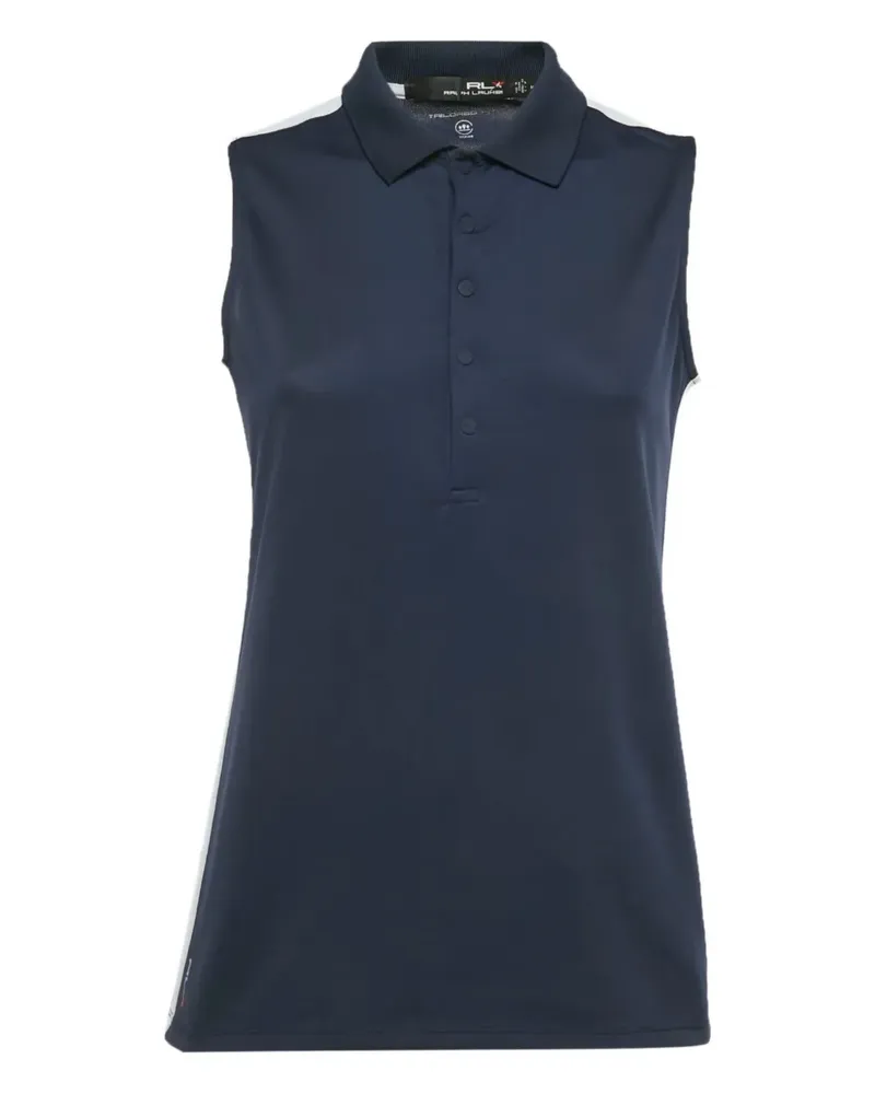 Ralph Lauren striped logo top - Blau Blau