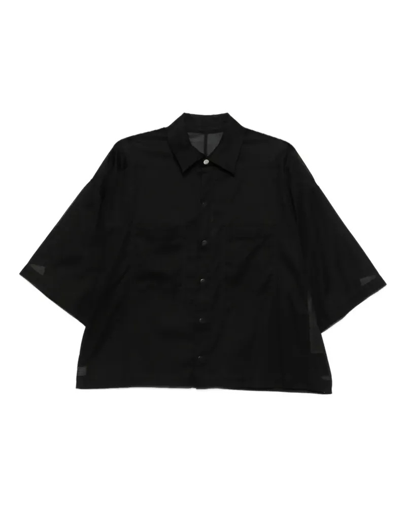 Rick Owens Tommy Hemd - Schwarz Schwarz