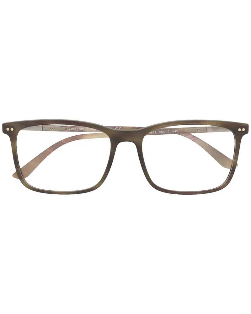 Giorgio Armani Brille mit verschwommenem Muster - Grau Grau