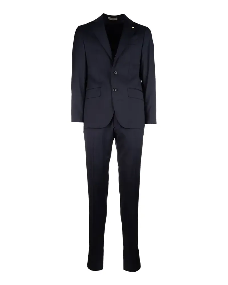Corneliani notch-lapel single-breasted suit - Blau Blau