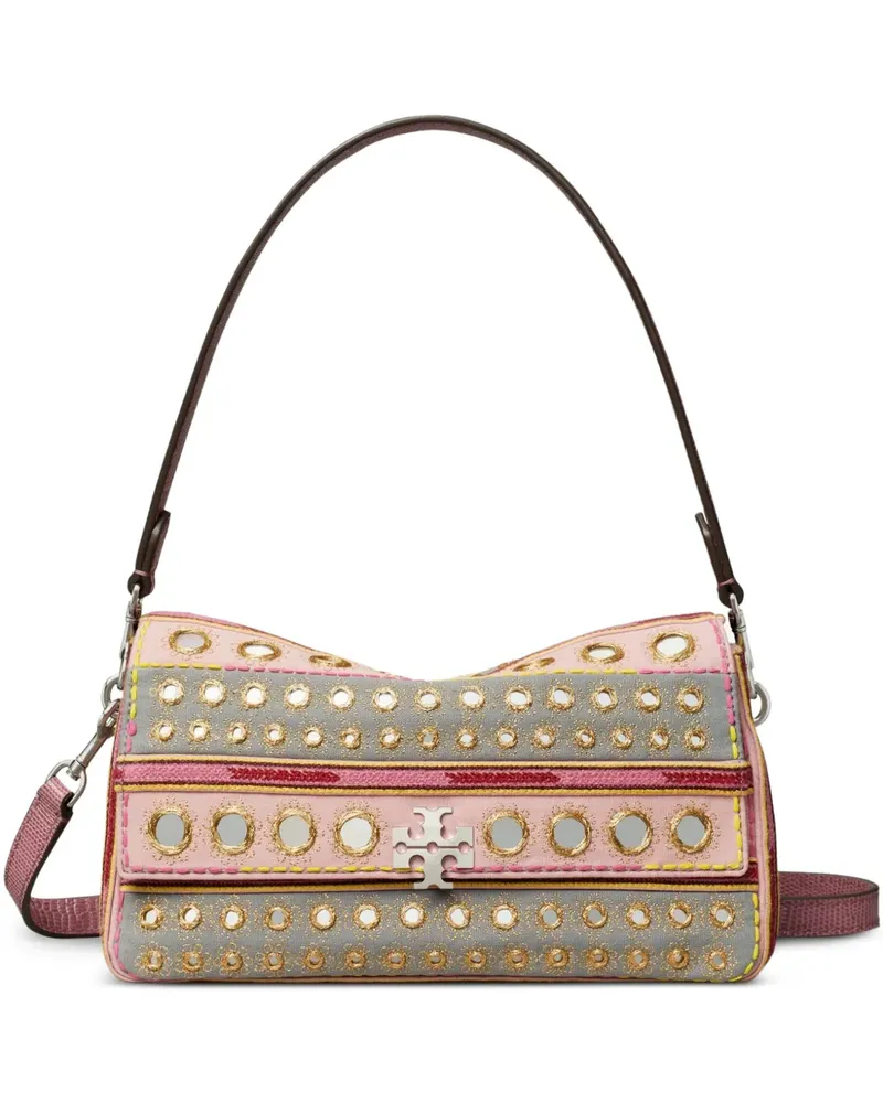 Tory Burch Kleine Schultertasche mit Verzierung - Rosa Rosa