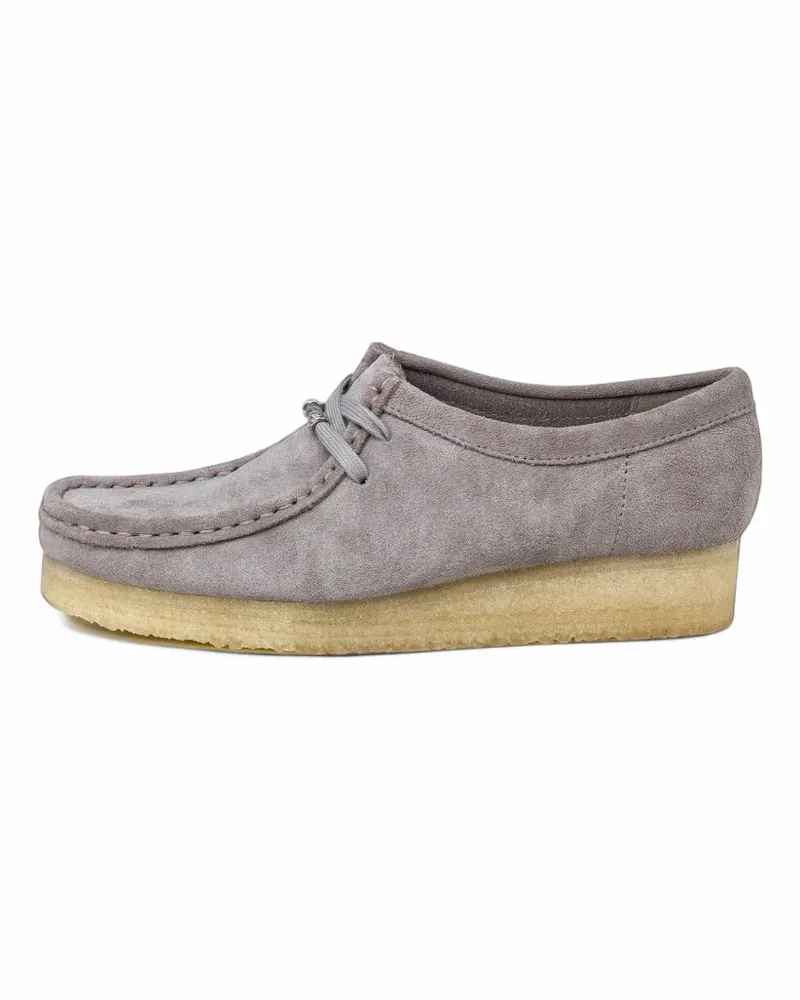 Clarks Wallabee Loafer aus Wildleder - Grau Grau