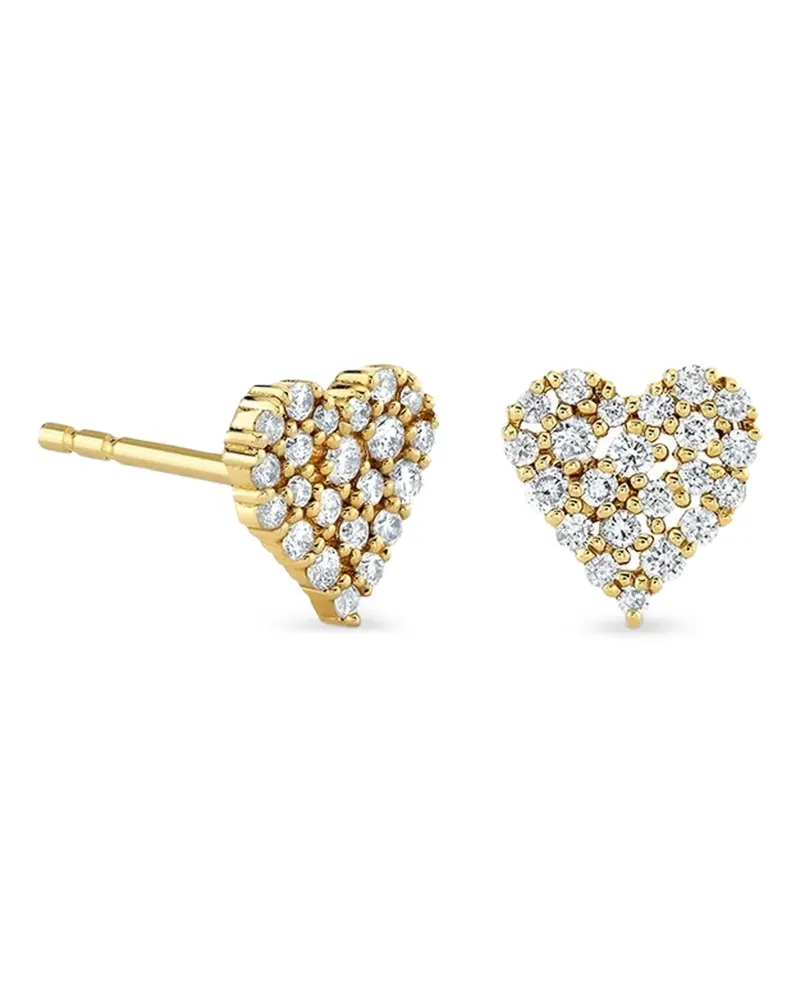 Sydney Evan Cocktail Heart Ohrstecker mit Diamanten - Gold Gold