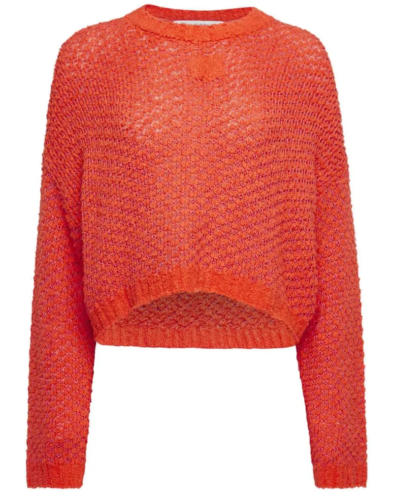 J.W.Anderson Pullover mit Logo-Patch - Orange Orange