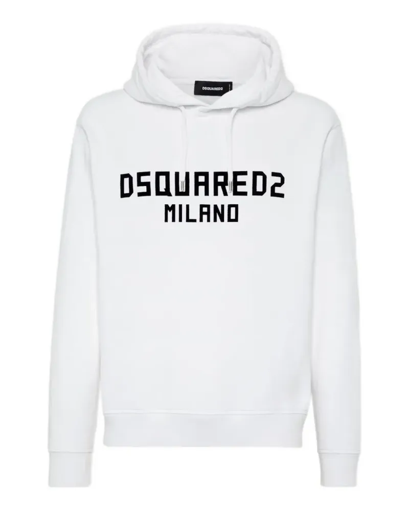 Dsquared2 Hoodie mit Logo-Print - Weiß Weiß