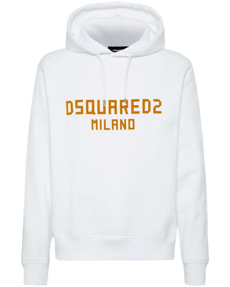 Dsquared2 Hoodie mit Logo-Print - Weiß Weiß