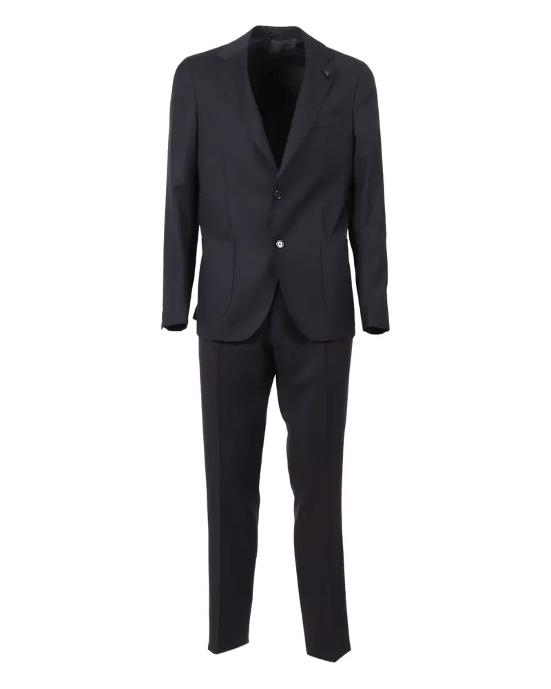 LARDINI single-breasted wool suit - Blau Blau