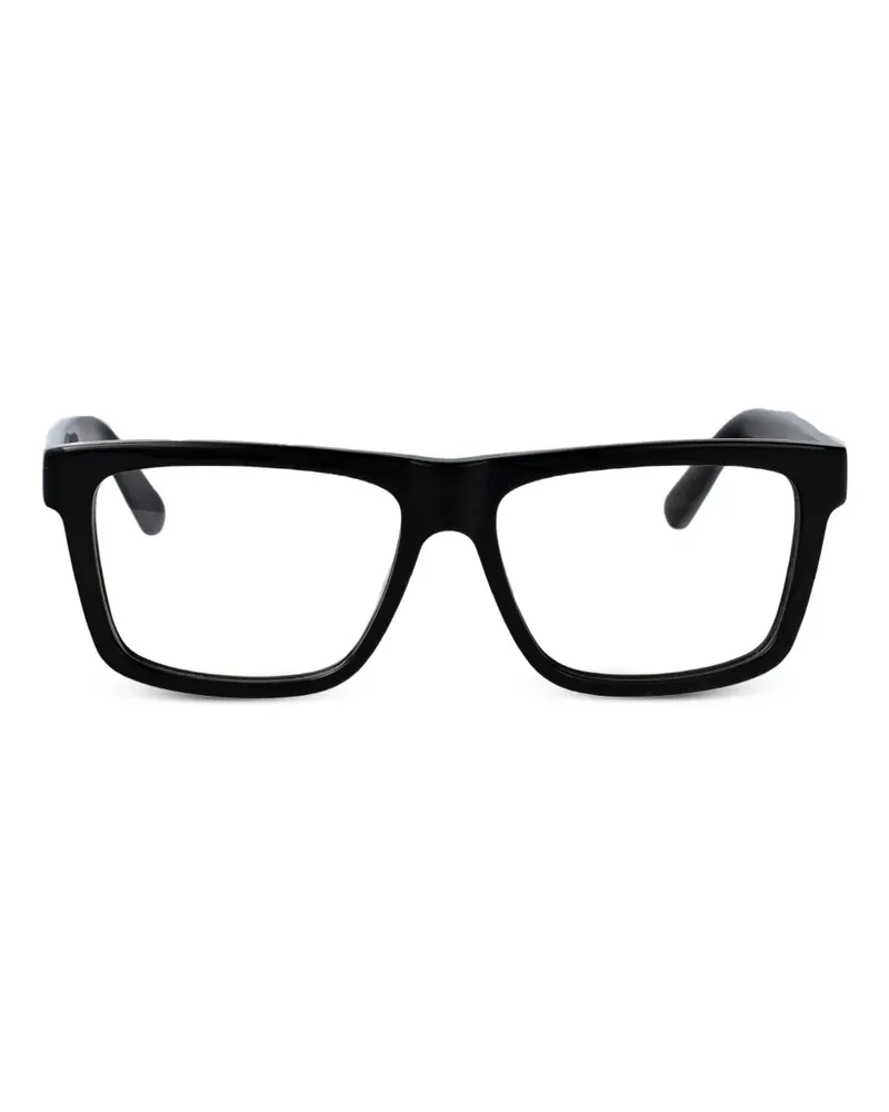 GCDS Brille mit eckigem Gestell - Schwarz Schwarz