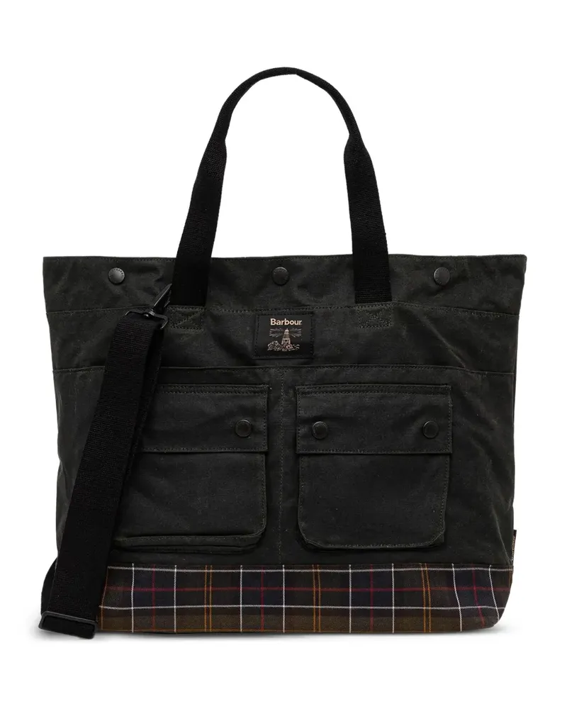 Barbour Shopper mit Logo-Patch - Schwarz Schwarz