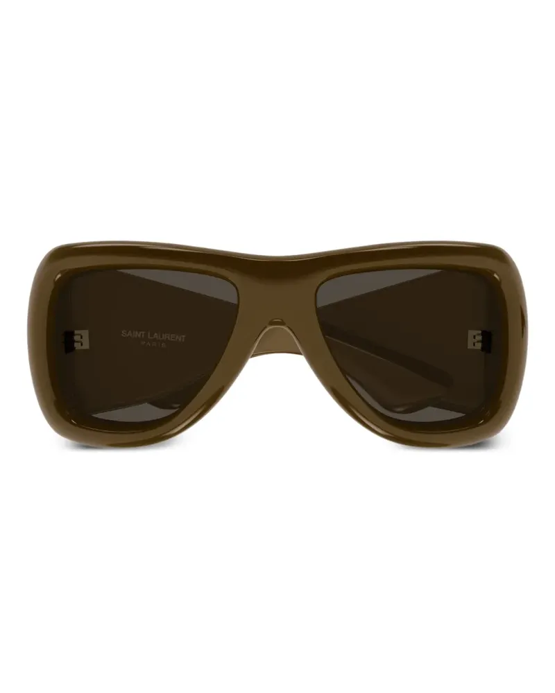 Saint Laurent SL 902 Howl Sonnenbrille mit Oversized-Gestell - Grün Grün