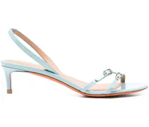 Sandalen mit Plateau - Blau