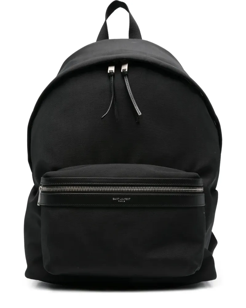 Saint Laurent Rucksack mit Reißverschluss - Schwarz Schwarz
