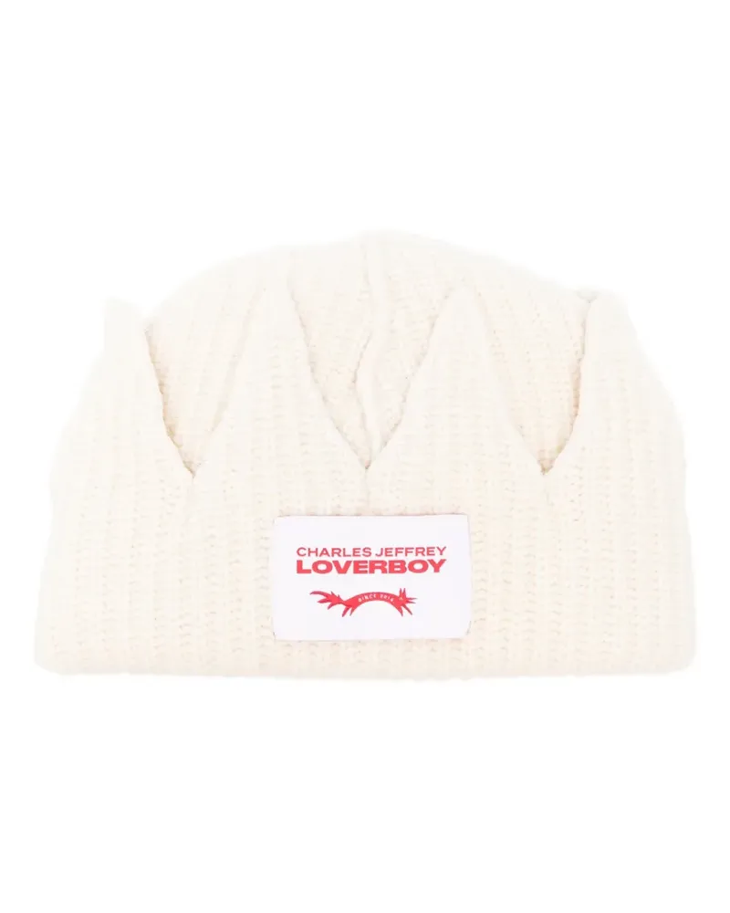Charles Jeffrey Loverboy Beanie mit Krone - Nude Nude