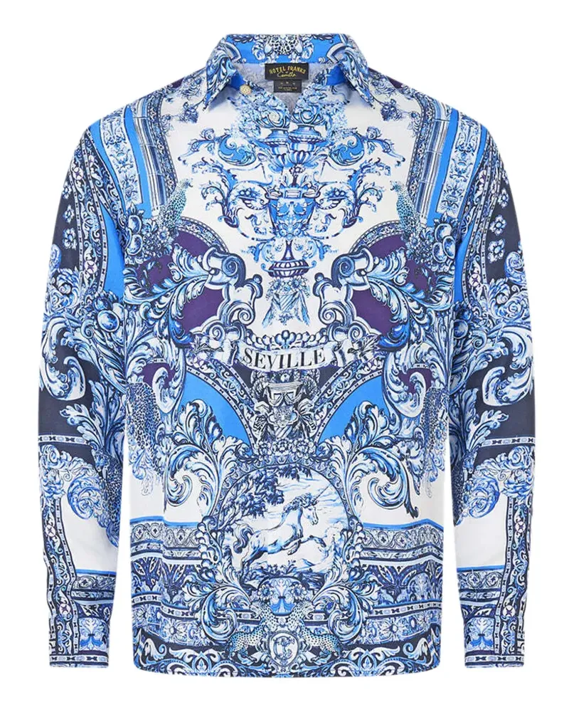 Camilla A tiled wonderland shirt - Blau Blau